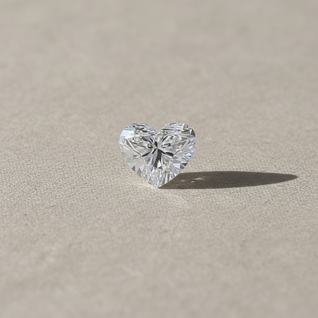 5.05 Carat Heart Cut Lab Grown Diamond VS1 F Color IGI Certified
