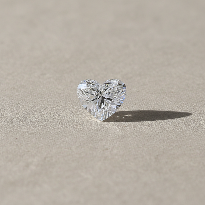 5.05 Carat Heart Cut Lab Grown Diamond VS1 F Color IGI Certified
