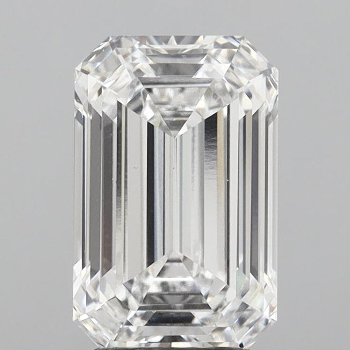 Diamant cultivé en laboratoire taille émeraude de 3,40 carats, VS1/D