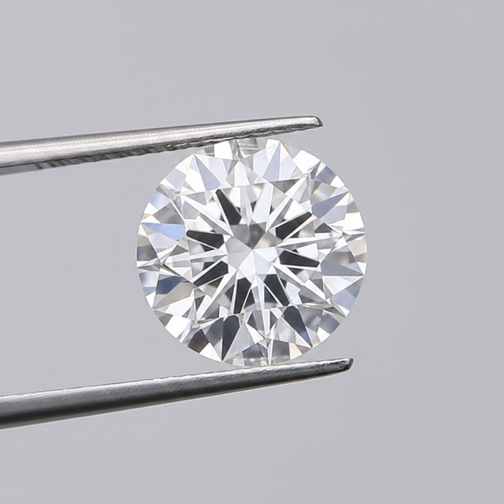 5.02 Ct D Color VVS1 Round Lab Grown Diamond Excellent Polish Symmetry IGI Certified