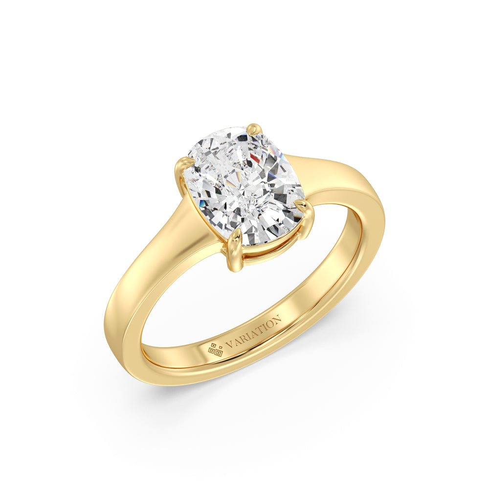 2 Ct Cushion Cut Lab Grown Diamond Solitaire Engagement Ring