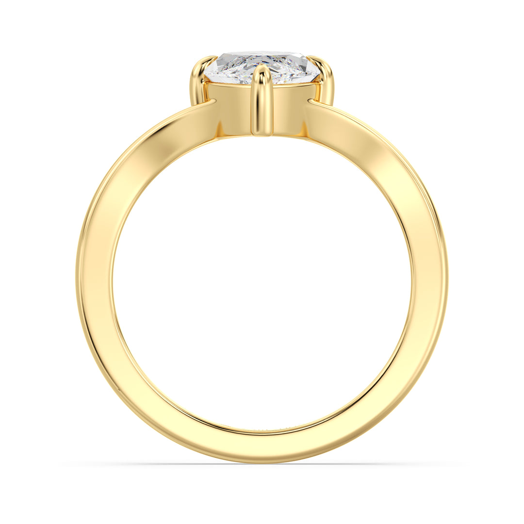 2 Ct Marquise Cut Lab Grown Diamond Solitaire Engagement Ring