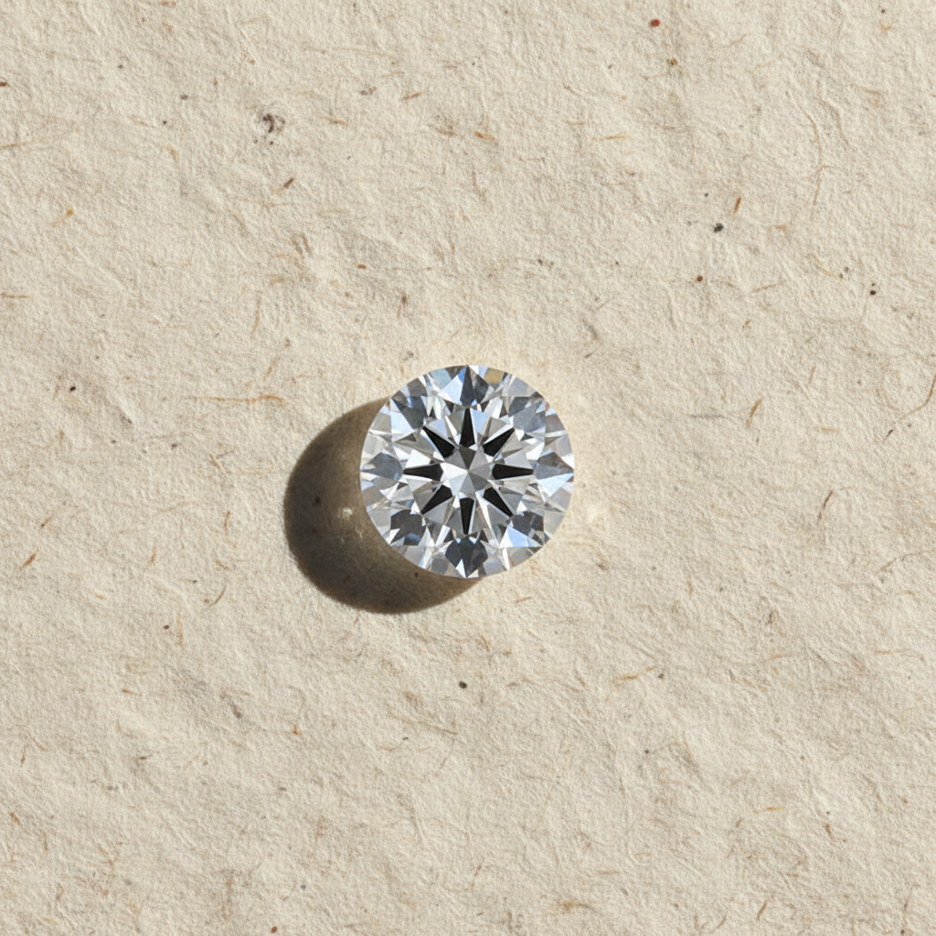 3.00 Carat Round D VS2 Lab Grown Diamond Ideal Cut IGI Certified