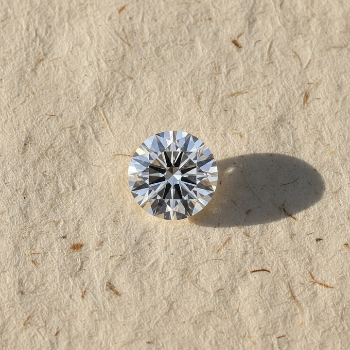 3.01 Carat Round E VS2 Lab Grown Diamond Ideal Cut IGI Certified