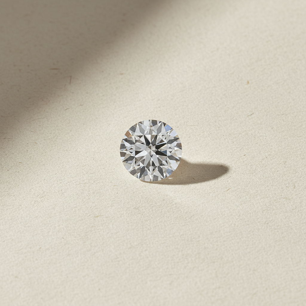 3.01 Carat Round F VS1 Lab Grown Diamond Excellent Cut IGI Certified