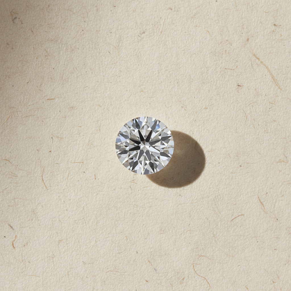 3.01 Carat Round F VS2 Lab Grown Diamond Ideal Cut IGI Certified