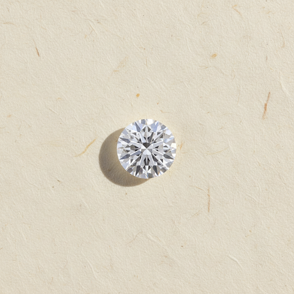 3.02 Carat Round D VVS1 Lab Grown Diamond Excellent Cut IGI Certified