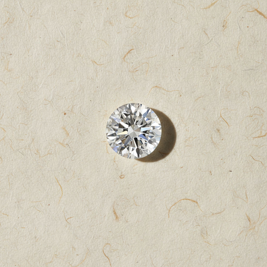 3.02 Carat Round E VS1 Lab Grown Diamond Excellent Cut IGI Certified
