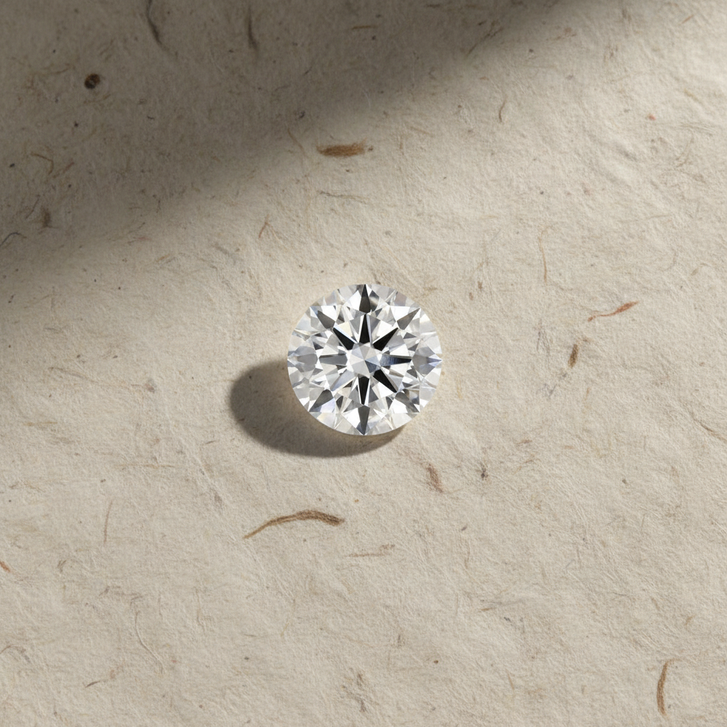 3.02 Carat Round F VS1 Lab Grown Diamond Ideal Cut IGI Certified