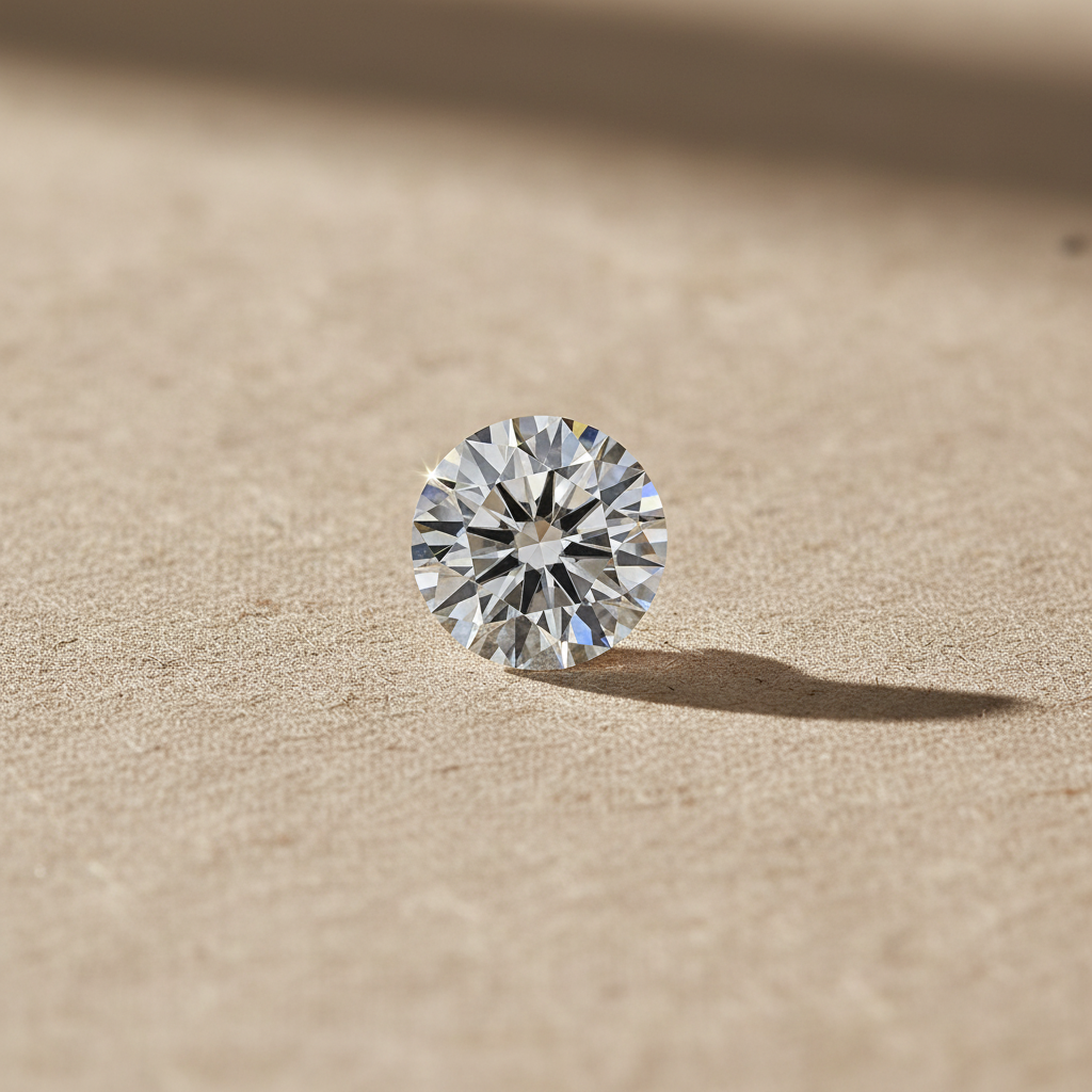 3.04 Carat Round D VVS2 Lab Grown Diamond Ideal Cut IGI Certified