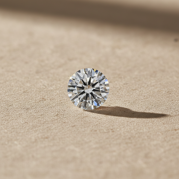 3.04 Carat Round D VVS2 Lab Grown Diamond Ideal Cut IGI Certified