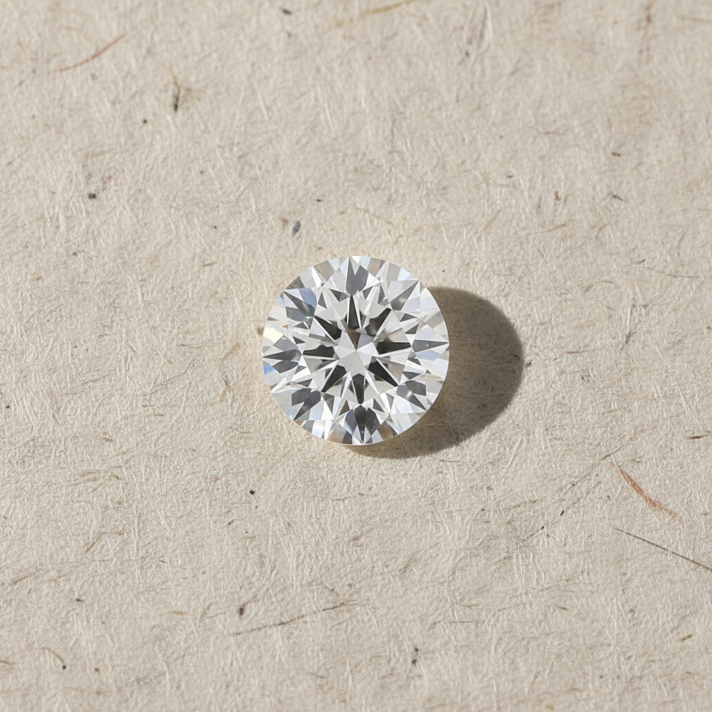3.06 Carat Round D VVS2 Lab Grown Diamond Ideal Cut IGI Certified