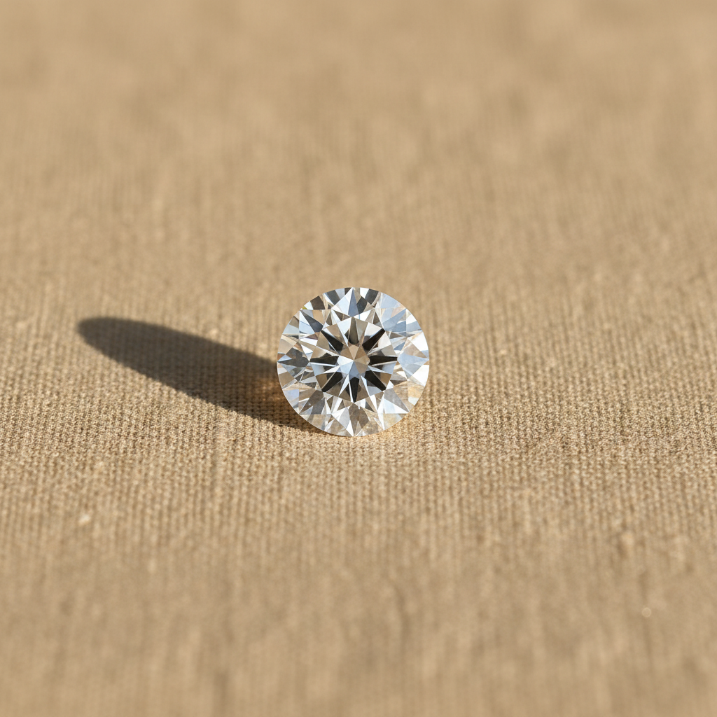 3.07 Carat Round D VVS2 Lab Grown Diamond Ideal Cut IGI Certified