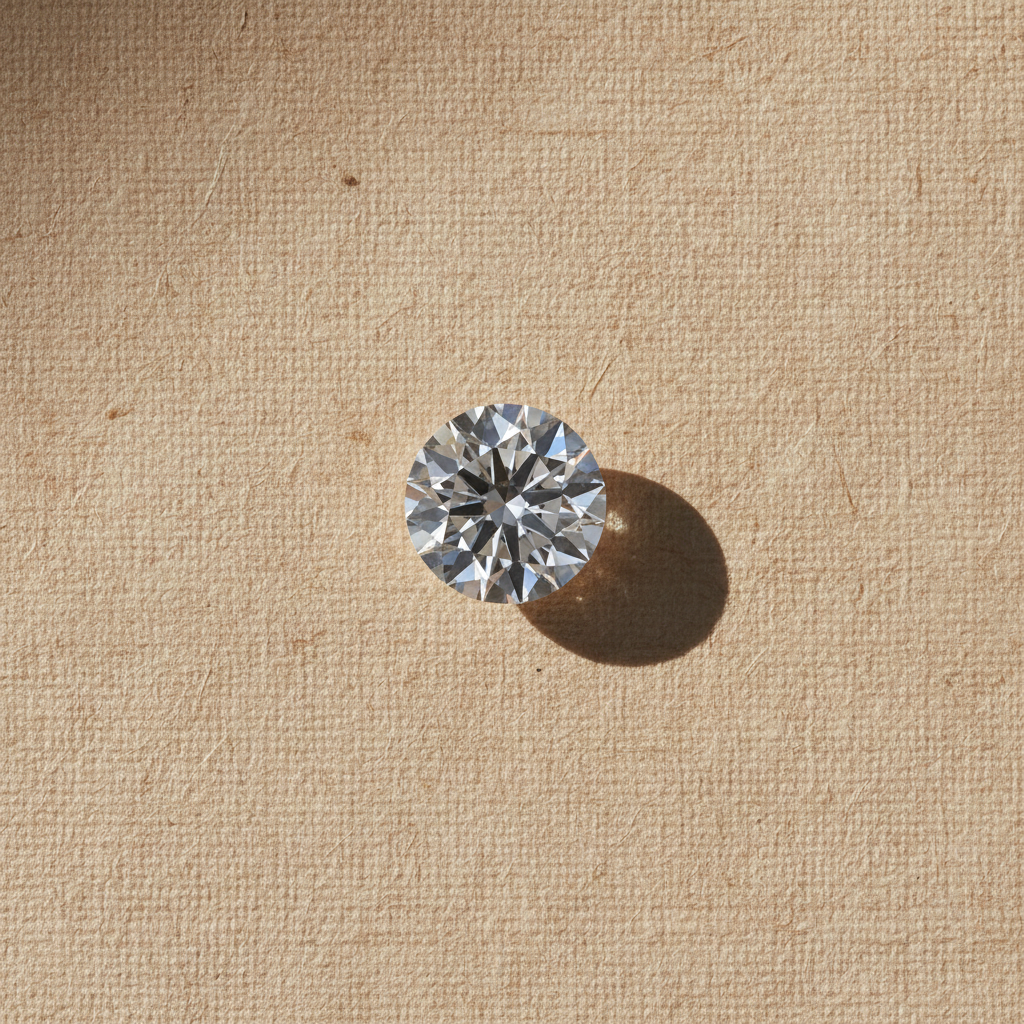 3.07 Carat Round E VVS2 Lab Grown Diamond Ideal Cut IGI Certified