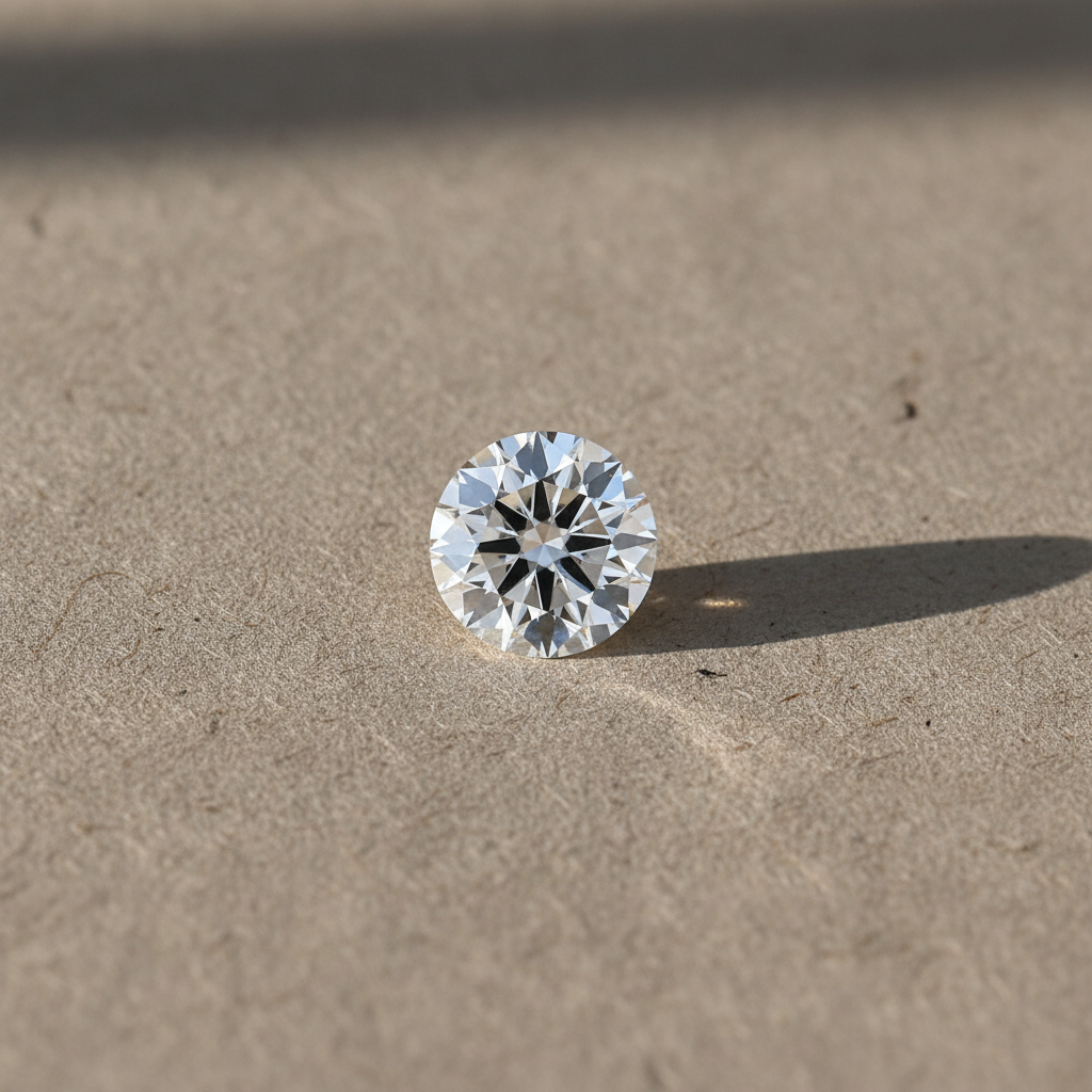 3.07 Carat Round F VVS2 Lab Grown Diamond Ideal Cut IGI Certified