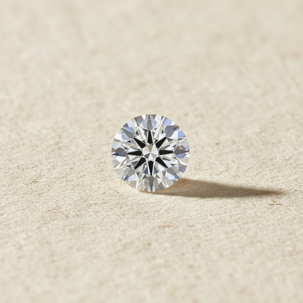 3.09 Carat Round D VS2 Lab Grown Diamond Ideal Cut IGI Certified