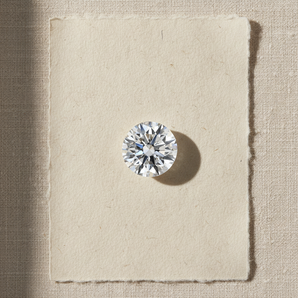3.10 Carat Round F VVS2 Lab Grown Diamond Ideal Cut IGI Certified