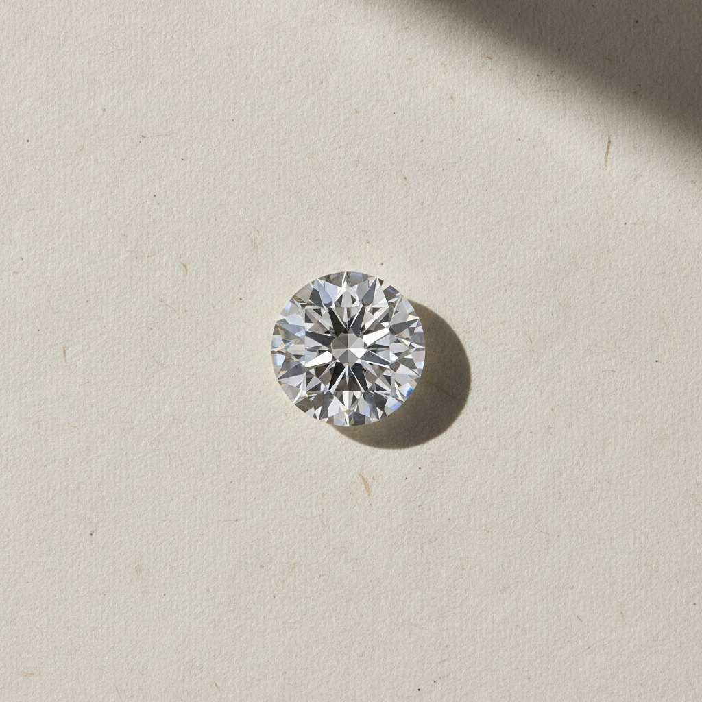 3.13 Carat Round E VS1 Lab Grown Diamond Ideal Cut IGI Certified