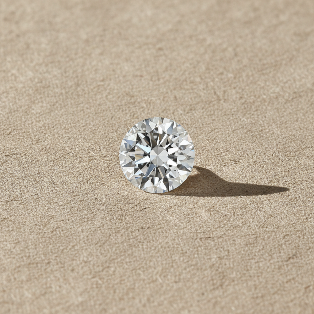 3.14 Carat Round D VS1 Lab Grown Diamond Excellent Cut IGI Certified