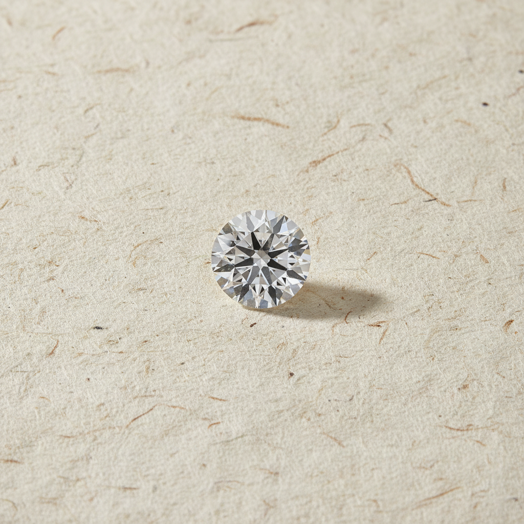 3.14 Carat Round F VS2 Lab Grown Diamond Ideal Cut IGI Certified