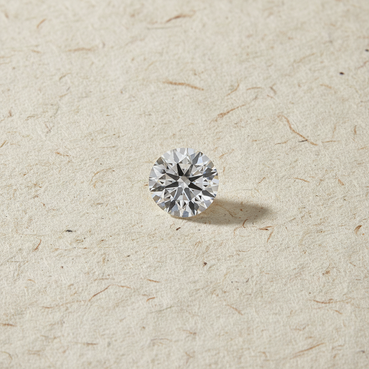 3.14 Carat Round F VS2 Lab Grown Diamond Ideal Cut IGI Certified