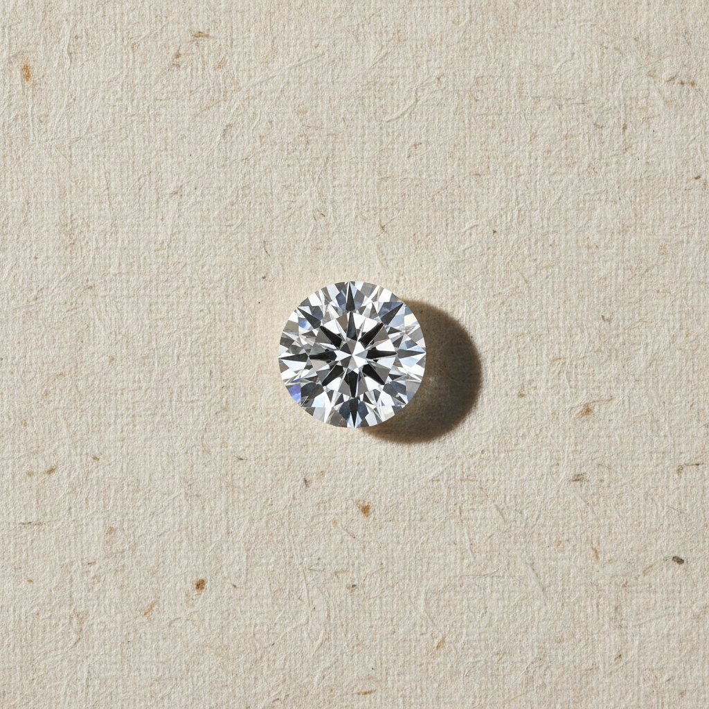 3.17 Carat Round D VS2 Lab Grown Diamond Ideal Cut IGI Certified
