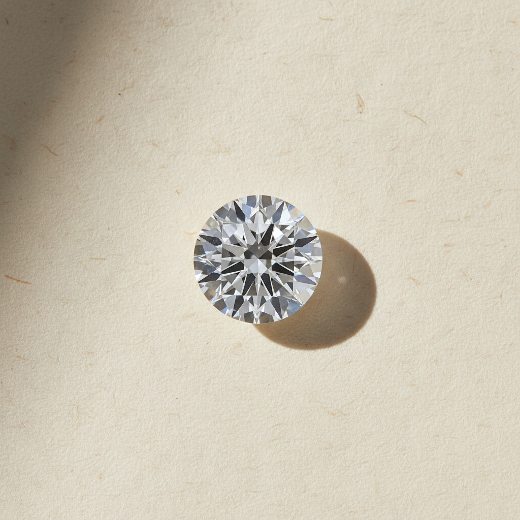 3.21 Carat Round D VVS1 Lab Grown Diamond Excellent Cut IGI Certified