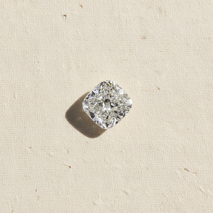 Diamant cultivé en laboratoire taille coussin de 3,00 carats, SI1/H