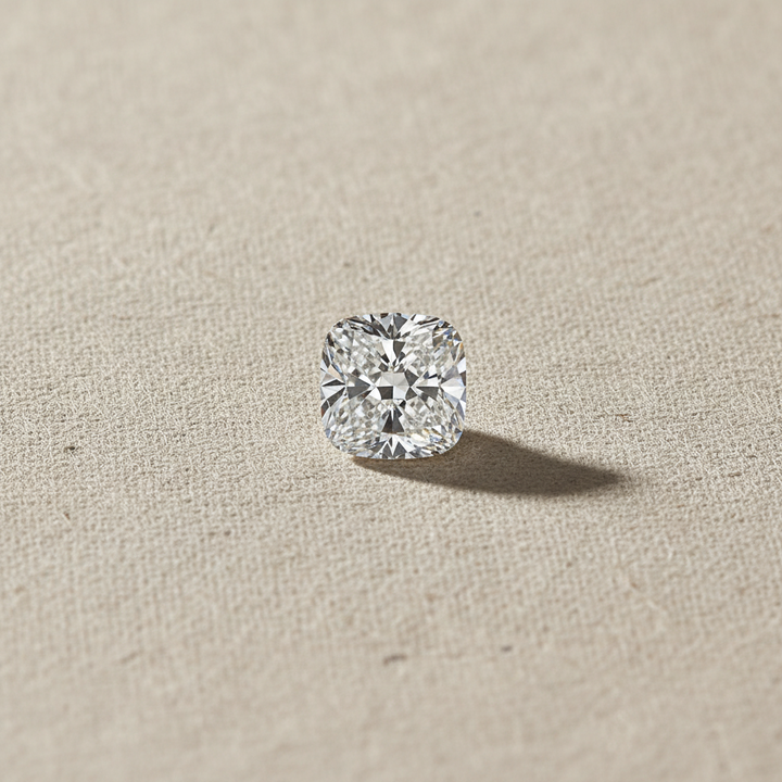 3.00 Carat Cushion Cut Lab Grown Diamond, VS1/F