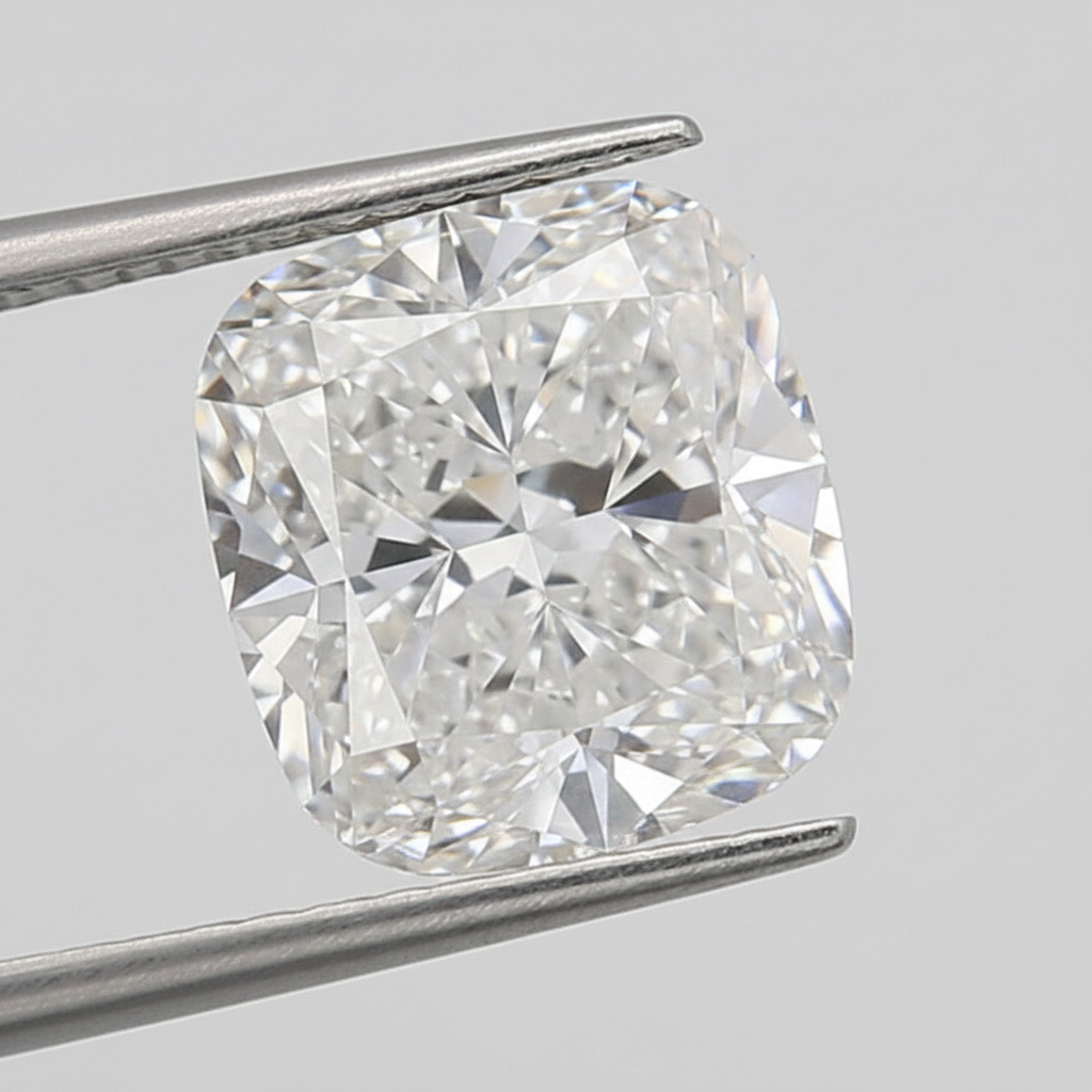3.00 Carat Cushion Cut Lab Grown Diamond, VS1/F