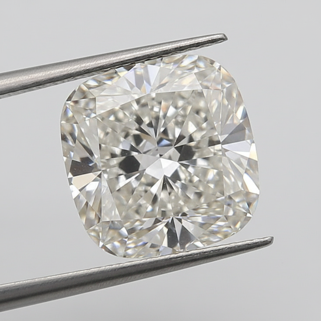 Diamant cultivé en laboratoire taille coussin de 3,00 carats, VS2/H