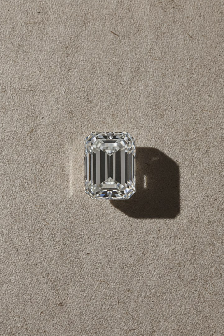 3.00 Carat Emerald Cut Lab Grown Diamond, VS2/F