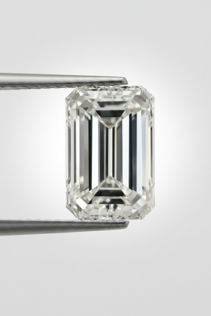 3.00 Carat Emerald Cut Lab Grown Diamond, VS2/F