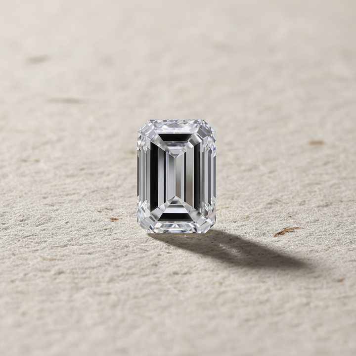 3.00 Carat Emerald Cut Lab Grown Diamond, VVS2/D