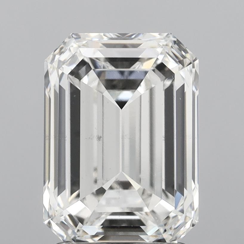 Diamante cultivado en laboratorio esmeralda de 3,00 quilates VS2 F