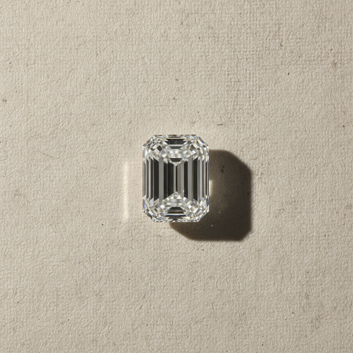 3.00 Carat Emerald Lab Grown Diamond, VS2/F