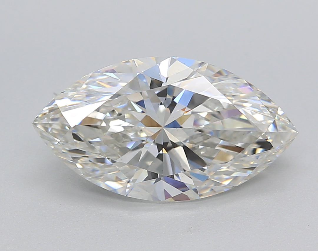 3,00 karaat marquise geslepen laboratorium-gegroeide diamant VS1 G