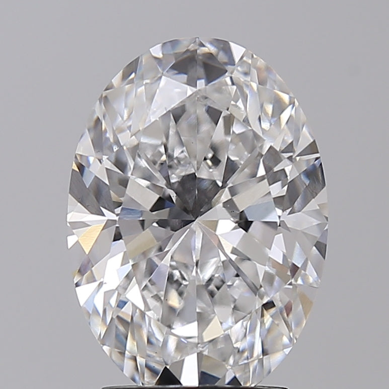 Diamante cultivado en laboratorio de talla ovalada de 3,00 quilates VS1 D