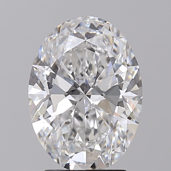 Diamante cultivado en laboratorio de talla ovalada de 3,00 quilates VS1 D