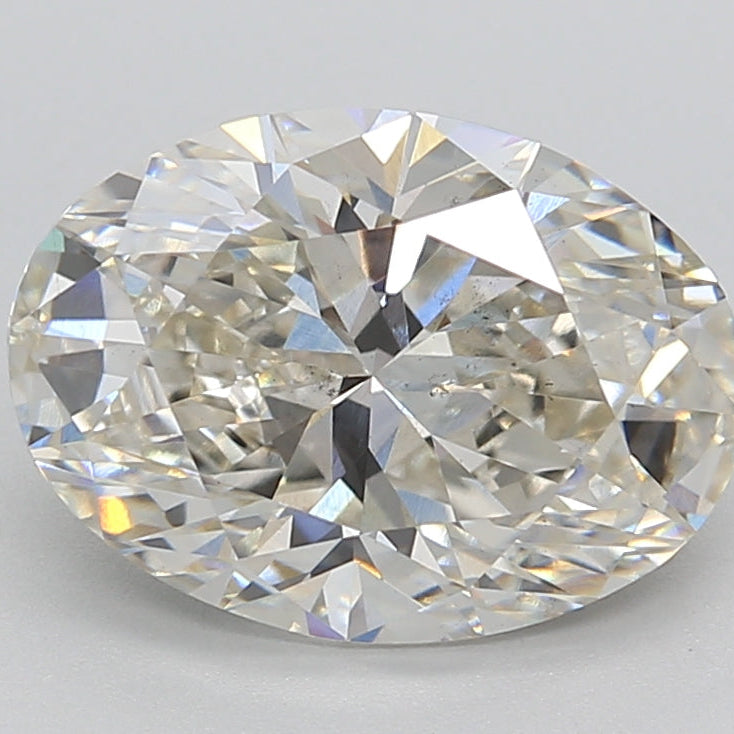 Diamante cultivado en laboratorio de talla ovalada de 3,00 quilates VS2 H