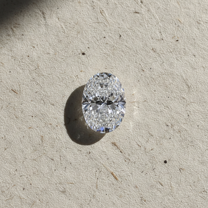 3,00 karaat ovaal geslepen laboratoriumdiamant, VVS2/D