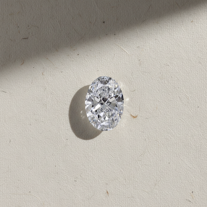 3,00 karaat ovaal geslepen laboratoriumdiamant, VVS2/D