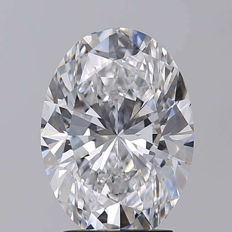 Diamante cultivado en laboratorio de talla ovalada de 3,00 quilates VVS2 D
