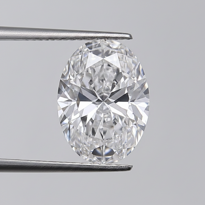3,00 karaat ovaal geslepen laboratoriumdiamant, VVS2/E