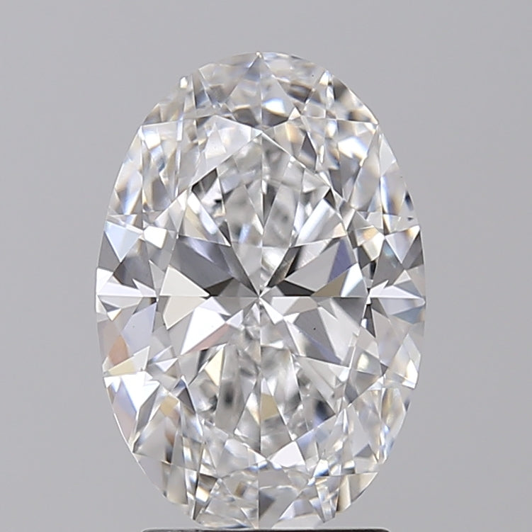 Diamante cultivado en laboratorio ovalado de 3,00 quilates VS1 D