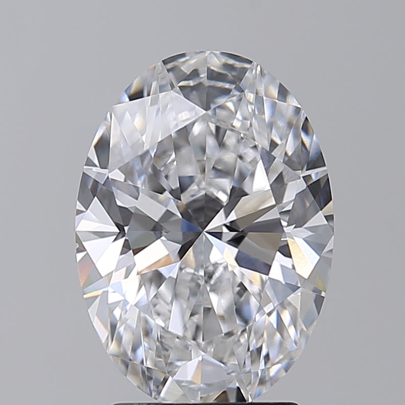 Diamante cultivado en laboratorio ovalado de 3,00 quilates VS1 E