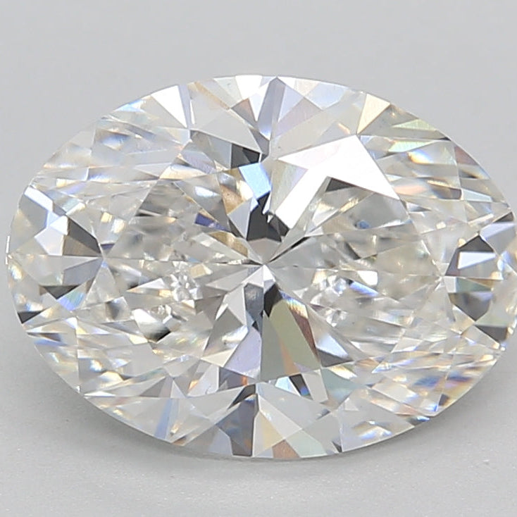 Diamante cultivado en laboratorio ovalado de 3,00 quilates VS1 F