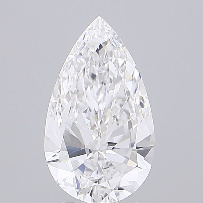 3.00 Carat Pear Cut Lab Grown Diamond VS1D