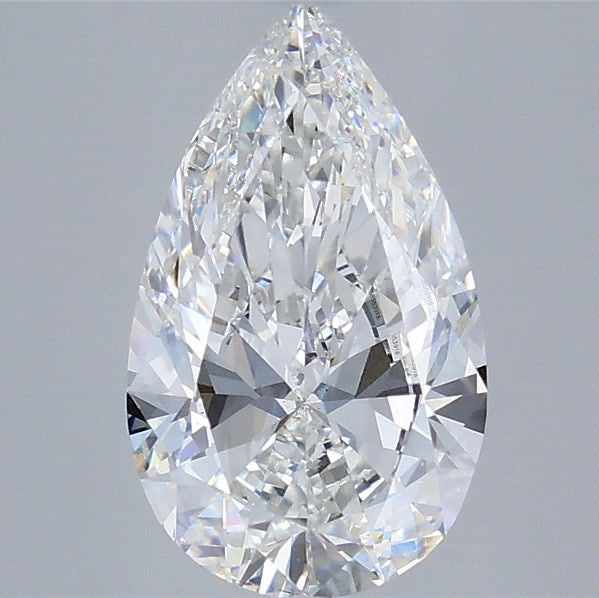 3.00 Carat Pear Cut Lab Grown Diamond VS2E