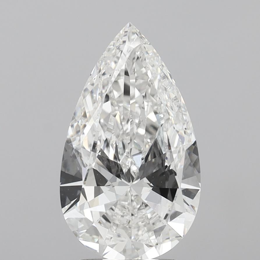 3.00 Carat Pear Lab Grown Diamond VS1 F